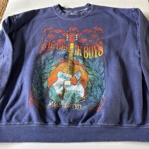 BEACH BOYS WORLD TOUR 1984 OVERSIZED SWEATSHIRT S/M